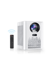 Wownect S8 Mini WiFi Projector 5000 Lumens Portable Outdoor Movie Projector with 100" Screen Supported WiFi Bluetooth Mirroring for Phone Home Theater Video Projector for HDMI, USB,iOS & Android